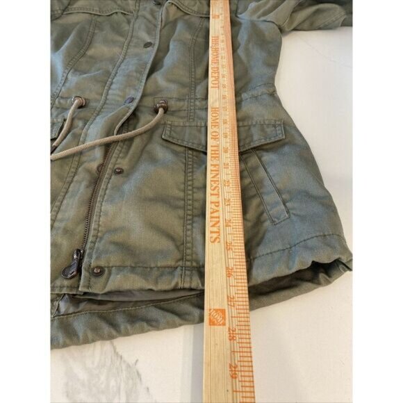 ONLY Blue Denim Military Field Utility Anorak jacket Sz M Drawstring Capsule - Picture 9 of 10